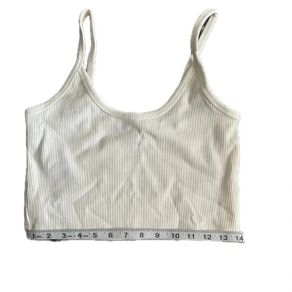 Forever 21 White Ribbed Knit Cami Tank Top - Picture 3 of 4